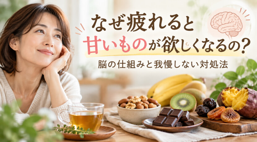 なぜ疲れると甘いものが欲しくなるの？　～脳の仕組みと我慢しない対処法〜